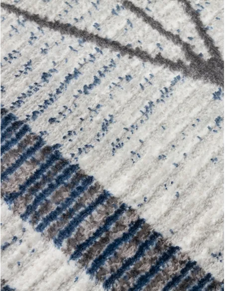 Glitz Art Deco Blue Rug - Various Sizes | Murphy Furniture