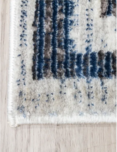Glitz Art Deco Blue Rug - Various Sizes | Murphy Furniture