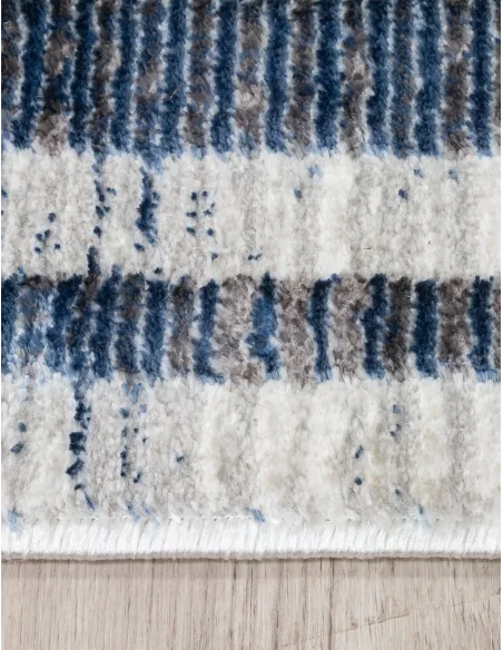 Glitz Art Deco Blue Rug - Various Sizes | Murphy Furniture