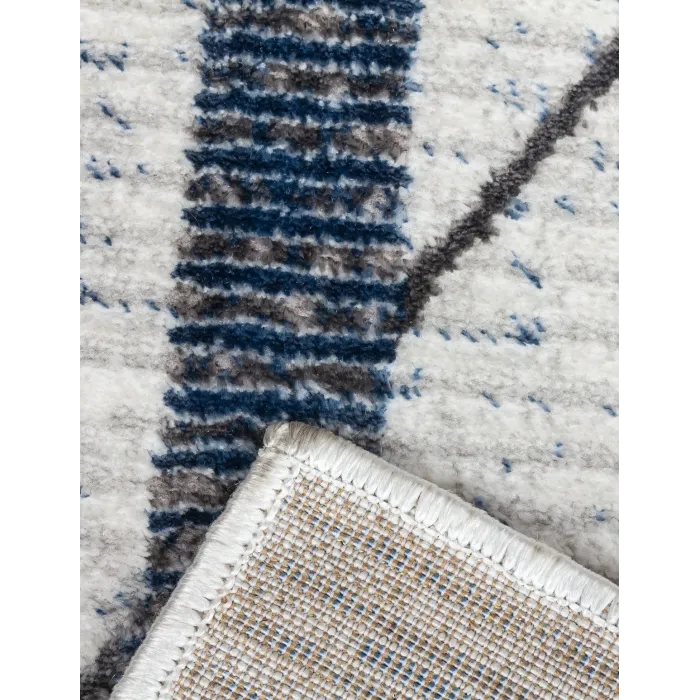 Glitz Art Deco Blue Rug - Various Sizes | Murphy Furniture