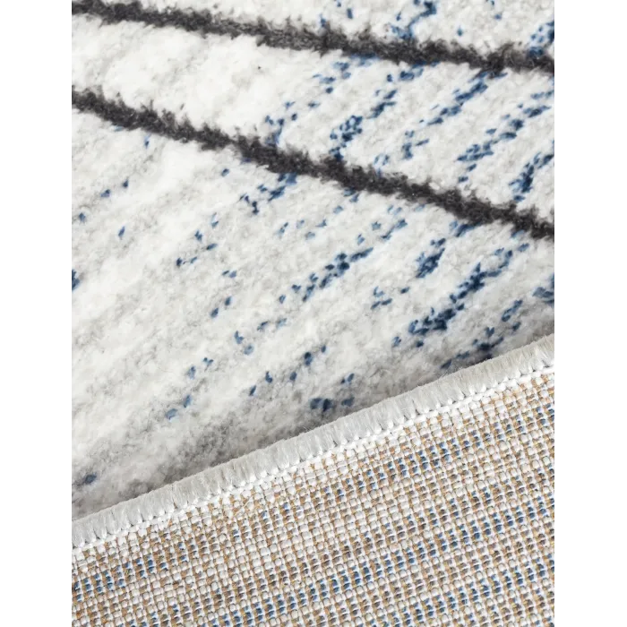 Glitz Art Deco Blue Rug - Various Sizes | Murphy Furniture