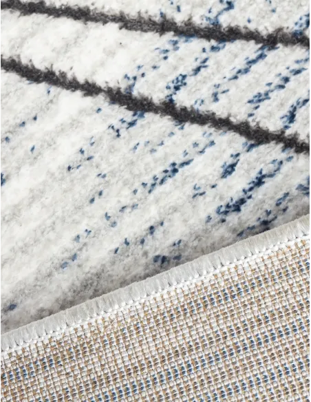 Glitz Art Deco Blue Rug - Various Sizes | Murphy Furniture