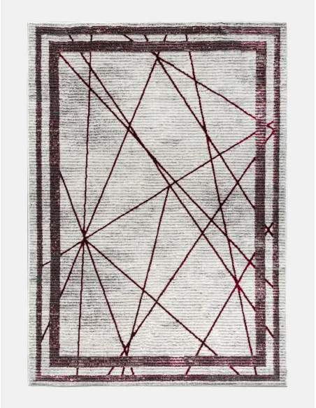 Glitz Art Deco Red Rug - Various Sizes | Murphy Furniture