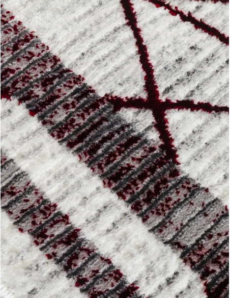 Glitz Art Deco Red Rug - Various Sizes | Murphy Furniture