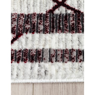 Glitz Art Deco Red Rug - Various Sizes | Murphy Furniture