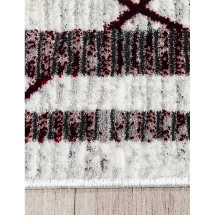 Glitz Art Deco Red Rug - Various Sizes | Murphy Furniture