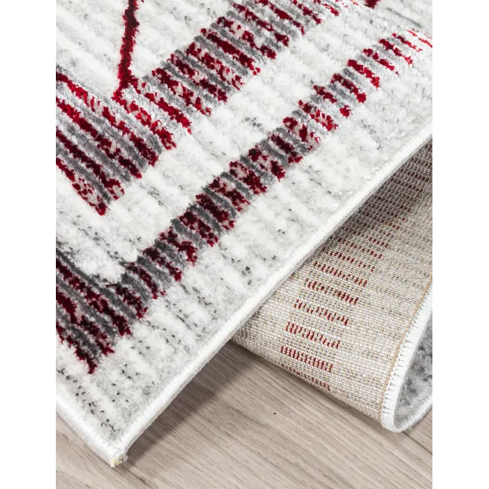Glitz Art Deco Red Rug - Various Sizes | Murphy Furniture
