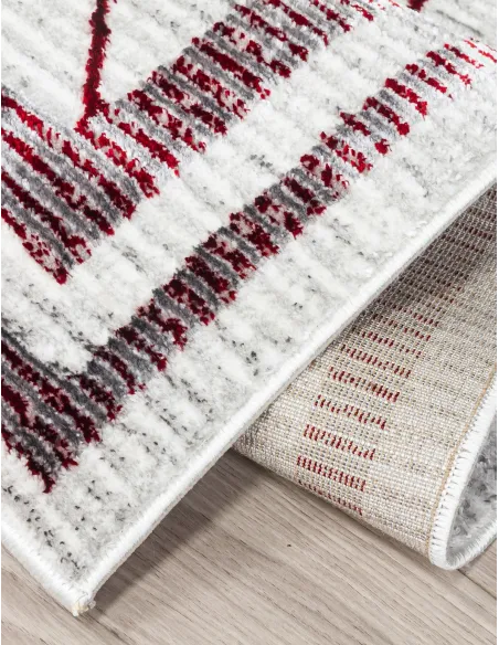 Glitz Art Deco Red Rug - Various Sizes | Murphy Furniture