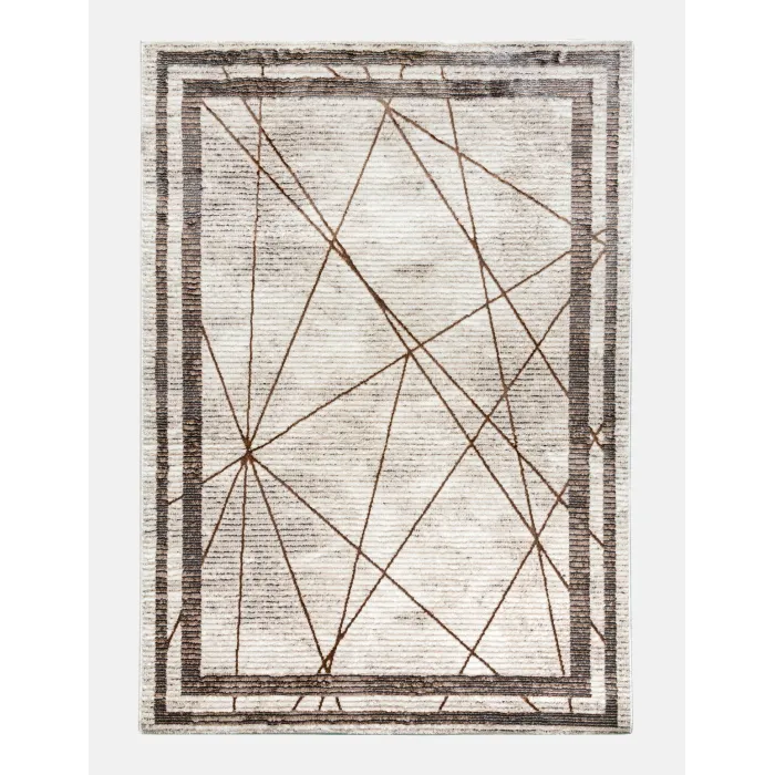 Glitz Art Deco Rug Beige - Various Sizes | Murphy Furniture