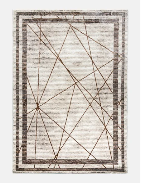 Glitz Art Deco Rug Beige - Various Sizes | Murphy Furniture