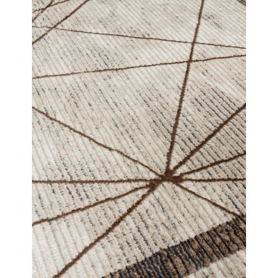 Glitz Art Deco Rug Beige - Various Sizes | Murphy Furniture