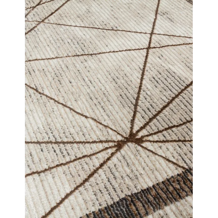 Glitz Art Deco Rug Beige - Various Sizes | Murphy Furniture