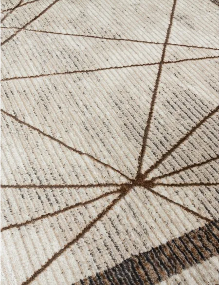 Glitz Art Deco Rug Beige - Various Sizes | Murphy Furniture