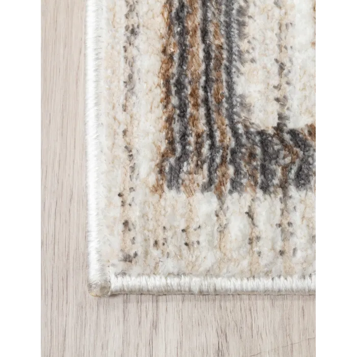 Glitz Art Deco Rug Beige - Various Sizes | Murphy Furniture