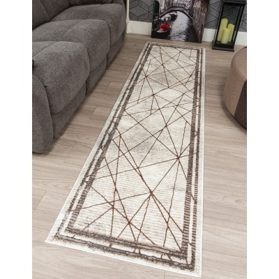 Glitz Art Deco Rug Beige - Various Sizes | Murphy Furniture