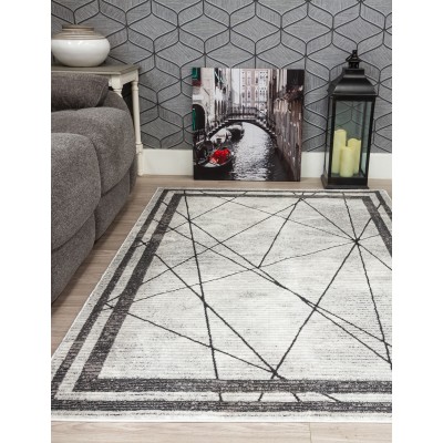 Glitz Art Deco Grey Rug - Various Sizes | Murphy Furniture