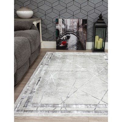 Glitz Art Deco Grey Rug - Various Sizes | Murphy Furniture