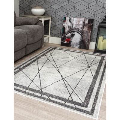 Glitz Art Deco Grey Rug - Various Sizes | Murphy Furniture