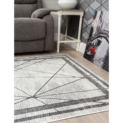 Glitz Art Deco Grey Rug - Various Sizes | Murphy Furniture