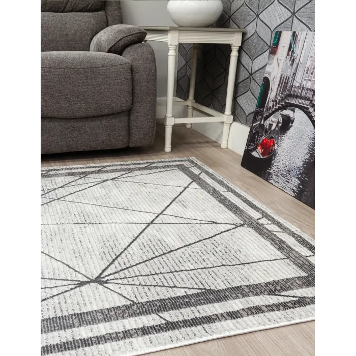 Glitz Art Deco Grey Rug - Various Sizes | Murphy Furniture