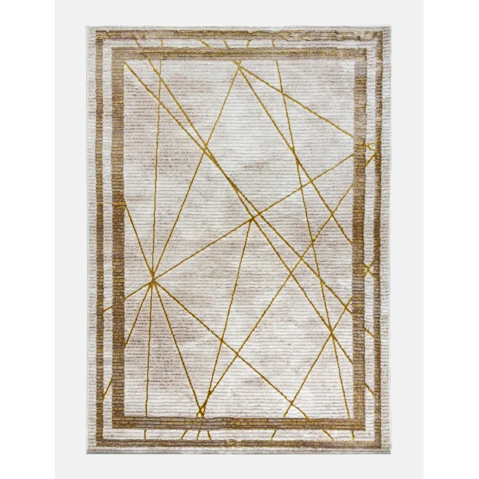 Glitz Art Deco Ochre Rug - Various Sizes | Murphy Furniture