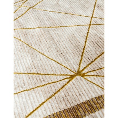 Glitz Art Deco Ochre Rug - Various Sizes | Murphy Furniture