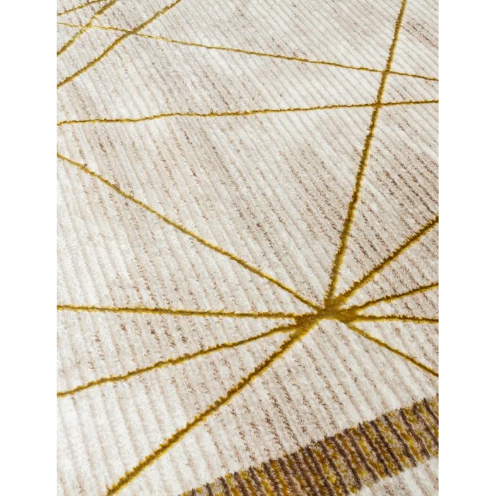 Glitz Art Deco Ochre Rug - Various Sizes | Murphy Furniture