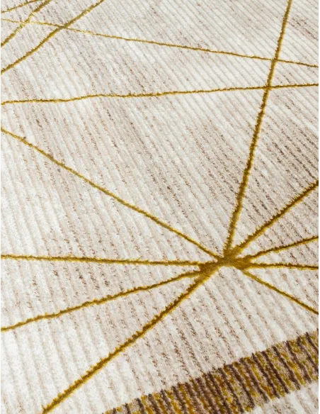 Glitz Art Deco Ochre Rug - Various Sizes | Murphy Furniture