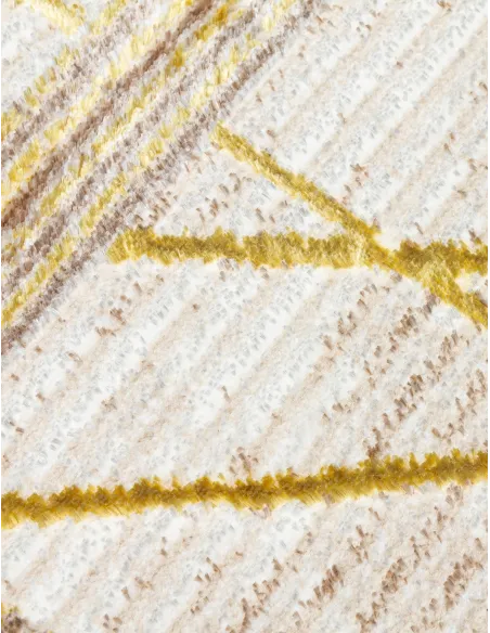 Glitz Art Deco Ochre Rug - Various Sizes | Murphy Furniture