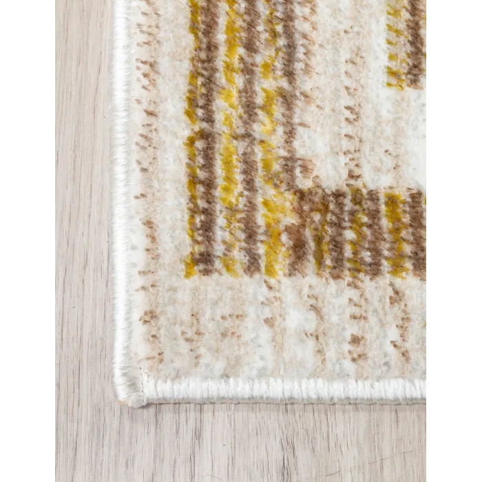 Glitz Art Deco Ochre Rug - Various Sizes | Murphy Furniture