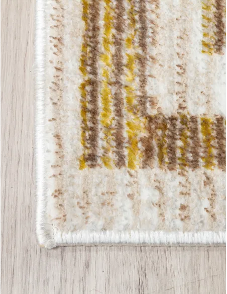 Glitz Art Deco Ochre Rug - Various Sizes | Murphy Furniture