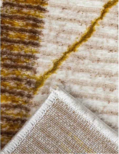 Glitz Art Deco Ochre Rug - Various Sizes | Murphy Furniture