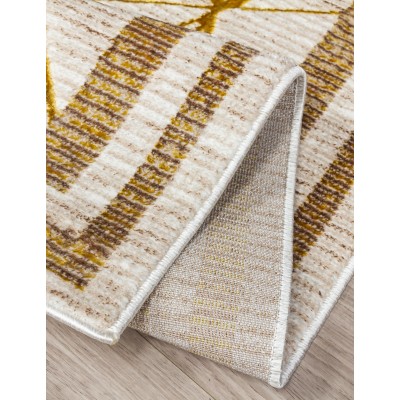 Glitz Art Deco Ochre Rug - Various Sizes | Murphy Furniture