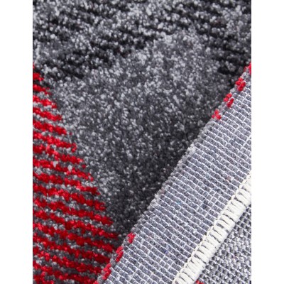 Glendale Grey/Red Rug - Various Sizes | Murphy Furniture