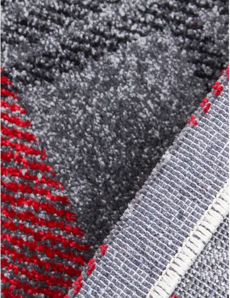 Glendale Grey/Red Rug - Various Sizes | Murphy Furniture