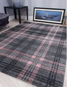 Glendale Grey/Pink Rug - Various Sizes | Murphy Furniture