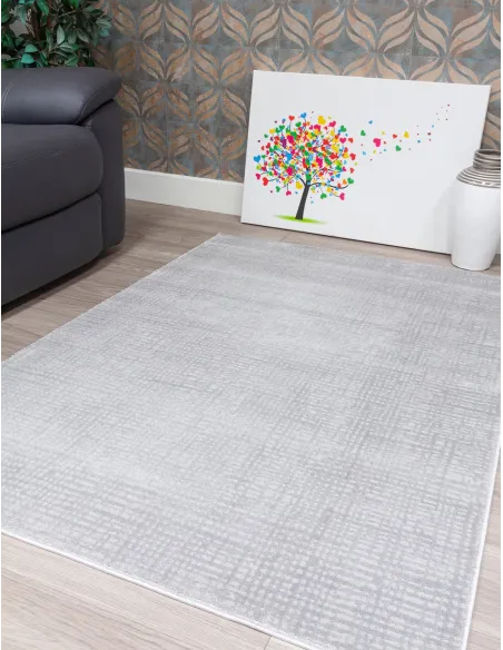 Elements Crisscross Grey Rug - Various S | Murphy Furniture