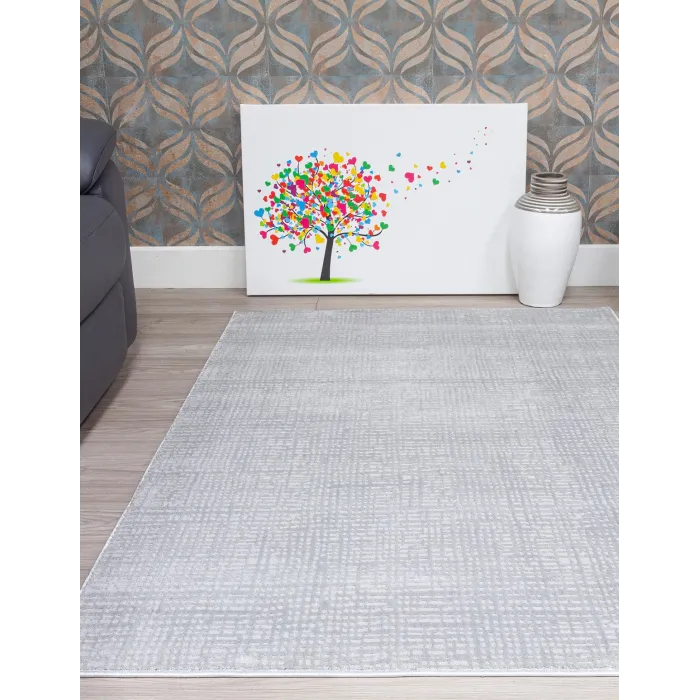 Elements Crisscross Grey Rug - Various S | Murphy Furniture