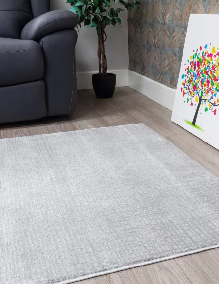 Elements Crisscross Grey Rug - Various S | Murphy Furniture