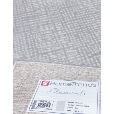 Elements Crisscross Grey Rug - Various S | Murphy Furniture