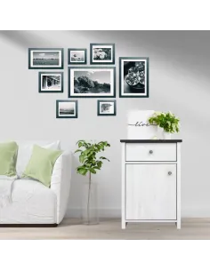 Hampshire 1 Door 1 Drawer Bedside - Lari | Murphy Furniture