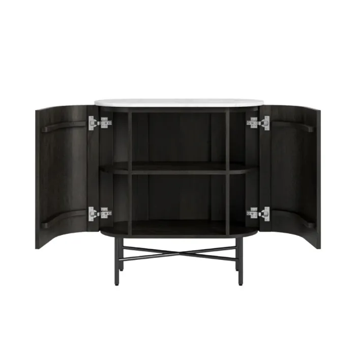 Lantine Mini Sideboard - Mango Charcoal/ | Murphy Furniture