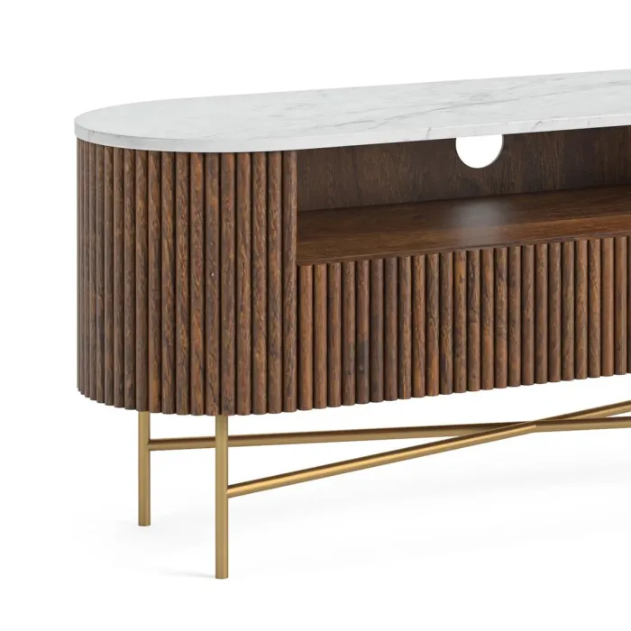 Milo Small Media Stand - Mango Wood | Murphy Furniture