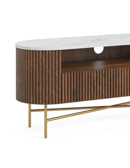 Milo Small Media Stand - Mango Wood | Murphy Furniture