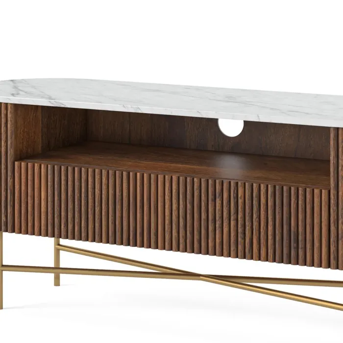 Milo Small Media Stand - Mango Wood | Murphy Furniture