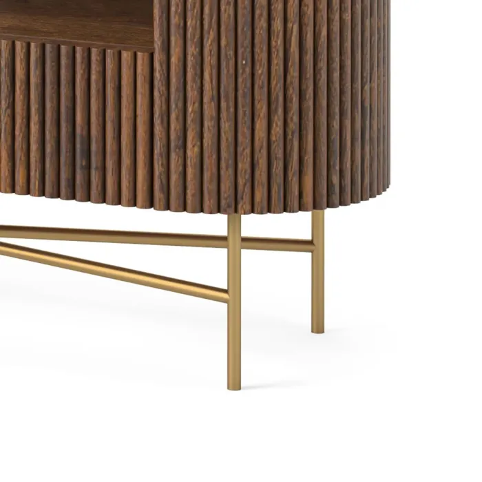Milo Small Media Stand - Mango Wood | Murphy Furniture
