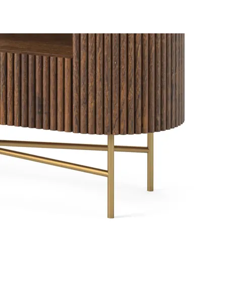 Milo Small Media Stand - Mango Wood | Murphy Furniture