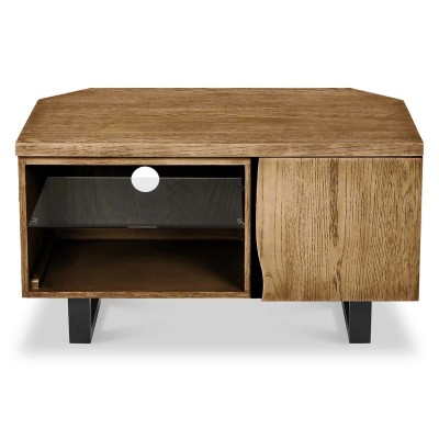 Isaac Corner TV Unit - Oak | Murphy Furniture