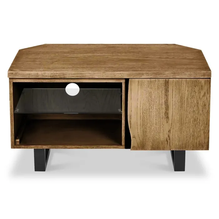 Isaac Corner TV Unit - Oak | Murphy Furniture