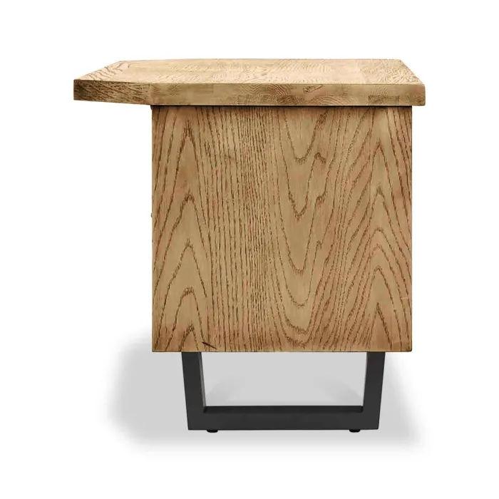 Isaac Corner TV Unit - Oak | Murphy Furniture
